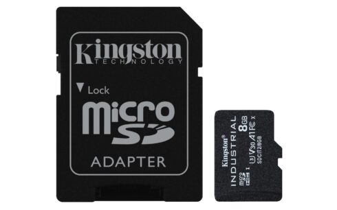 Kingston microSDHC/SDXC Industrial kortelė, 8 GB, UHS-I, Class 10
