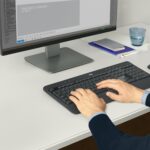 Klaviatūros ir pelės rinkinys Logitech MK540 Advanced, viršutinis vaizdas