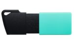 USB atmintinė Kingston DataTraveler Exodia su uždengimu, juoda/žalia spalva