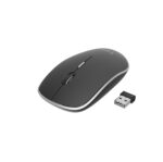 Pelė Gembird Silent Wireless Optical Mouse, šoninis vaizdas su USB imtuvu