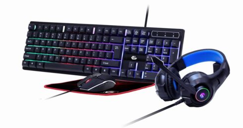 Gembird 4-in-1 žaidimų rinkinys "Ghost" su RGB apšvietimu