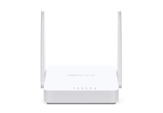 cdc79e9a-1468-4132-968a-0ba59f65b6bb Maršrutižatorius MW305R, šoninis vaizdas su trimis RJ-45 Ethernet prievadais