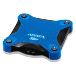 Išorinis SSD ADATA SD620, matomas iš šono su USB 3.2 Gen 2 jungtimi