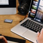 Išorinis SSD ADATA SE880, matomas iš viršaus, su USB Type-C jungtimi