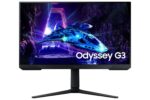 Monitorius Samsung LS27DG302EUXEN, šoninis vaizdas su reguliuojamu aukščiu