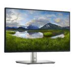Monitorius Dell P2225H, vaizdas iš šono su reguliuojamu aukščiu