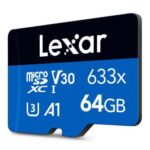 Lexar 64GB microSDXC kortelė, skaitymo greitis iki 100MB/s