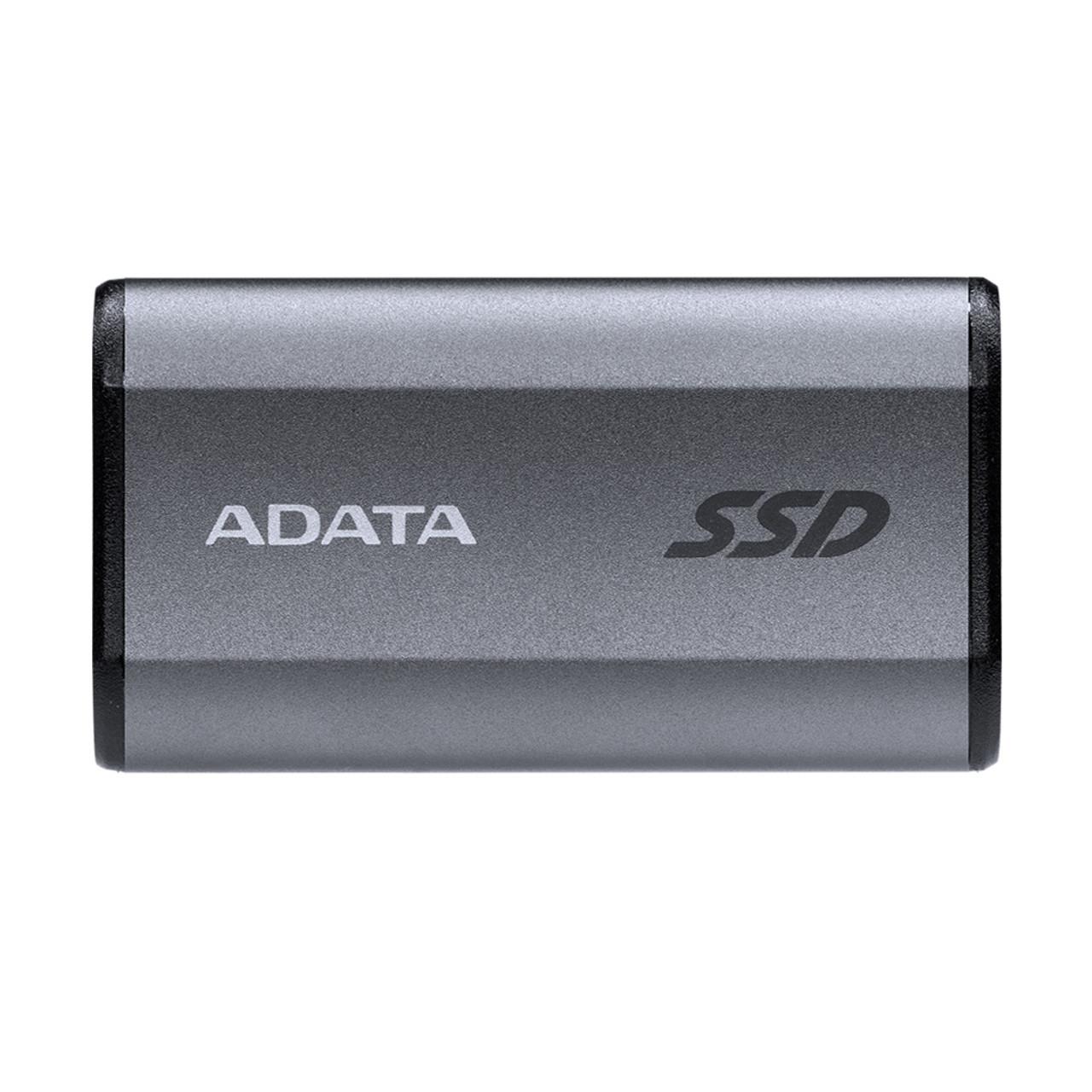 df2c89c4-39bd-4ce1-85dc-280e22499db3 Išorinis SSD ADATA SE880, 500 GB, matomas iš šono su USB-C jungtimi