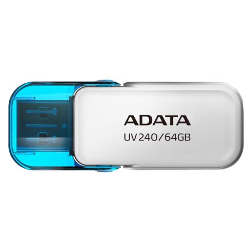 ADATA UV240 USB atmintinė 64 GB su USB 2.0 sąsaja, balta