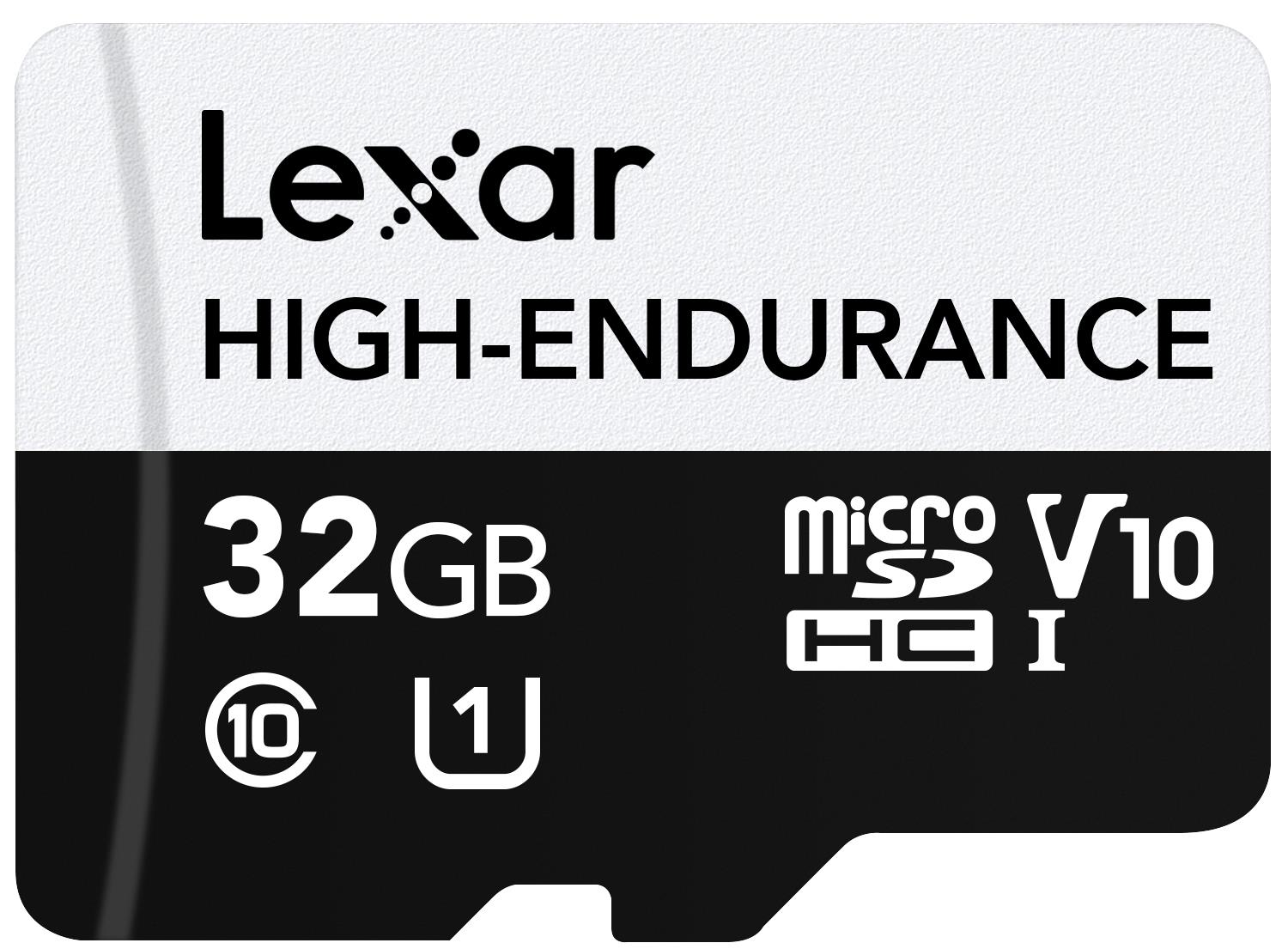 e6eabbe0-1503-4f7c-a30d-0b3a0e0c3451 Lexar High-Endurance 32 GB microSDHC atminties kortelė, UHS-I klasė