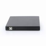 USB DVD įrenginys Gembird DVD-USB-04, matomas iš šono