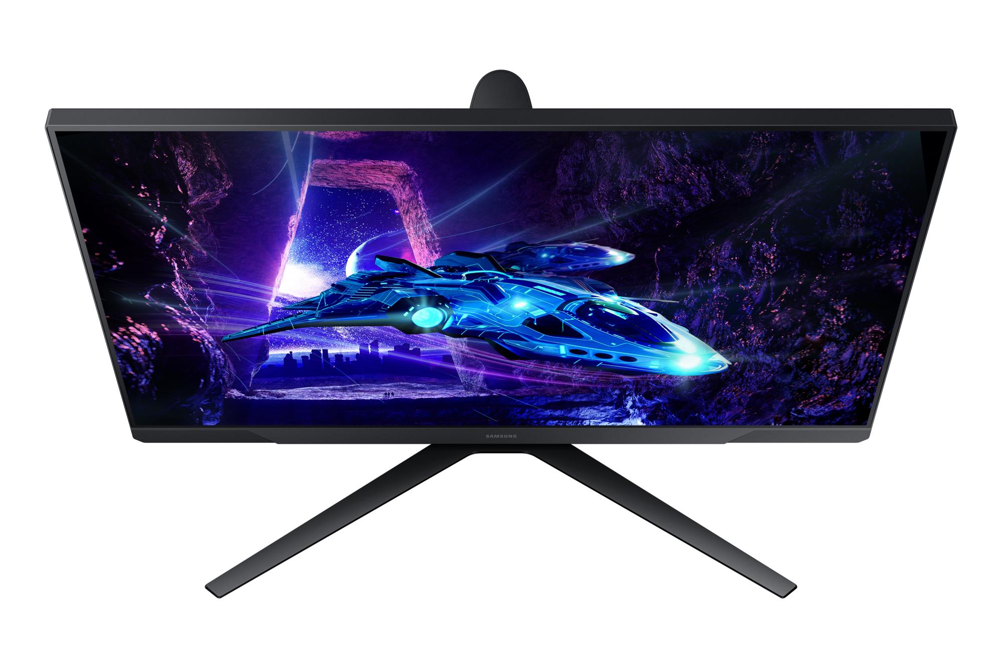 e8e2afe6-1784-4cce-bd04-9b022638fd52 Monitorius Samsung LS24DG302EUXEN, šoninis vaizdas su reguliuojamu aukščiu