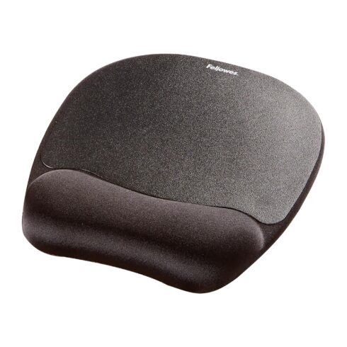 Fellowes pelės kilimėlis su riešo pagalve, 202 x 235 x 25.4 mm, juodas
