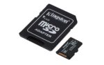 microSDHC kortelė Kingston UHS-I 32 GB, artimas vaizdas su etiketėmis