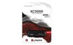 Kingston KC3000 SSD M.2 2280, matomas iš šono su jungtimis