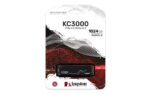 SSD Kingston KC3000 M.2 2280 su PCIe 4.0 NVMe sąsaja, šoninis vaizdas