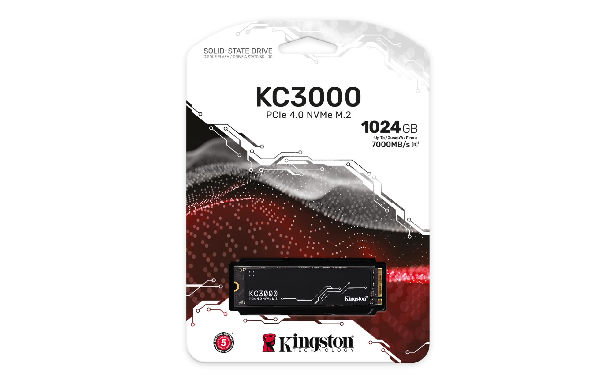 f71d2c33-f6cd-4414-9418-9bd54698361b SSD Kingston KC3000 M.2 2280 su PCIe 4.0 NVMe sąsaja, šoninis vaizdas
