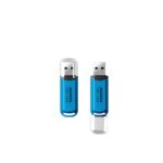 USB atmintinė ADATA C906 32 GB su USB 2.0 jungtimi, mėlyna spalva
