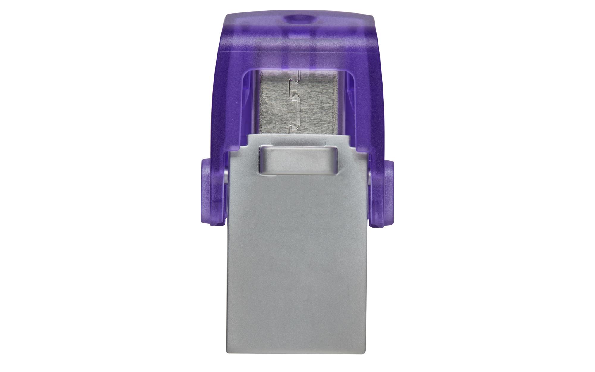 f8ac412d-b3b0-47ea-8935-4c953b05f91b USB atmintinė Kingston DataTraveler DT Micro Duo 3C, šoninis vaizdas