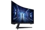 Monitorius Samsung LC34G55TWWPXEN, šoninis vaizdas su posvyrio reguliavimu