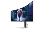Monitorius Samsung Odyssey G9 G93SD, šoninis vaizdas su VESA tvirtinimu