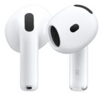 AirPods 4 su belaidžiu garsu ir in-ear dizainu