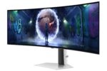Monitorius Samsung Odyssey G9 G93SD, šoninis vaizdas su VESA tvirtinimu