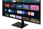 Monitorius Samsung LS27DM500EUXDU M5 M50D, šoninis vaizdas su HDMI prievadais