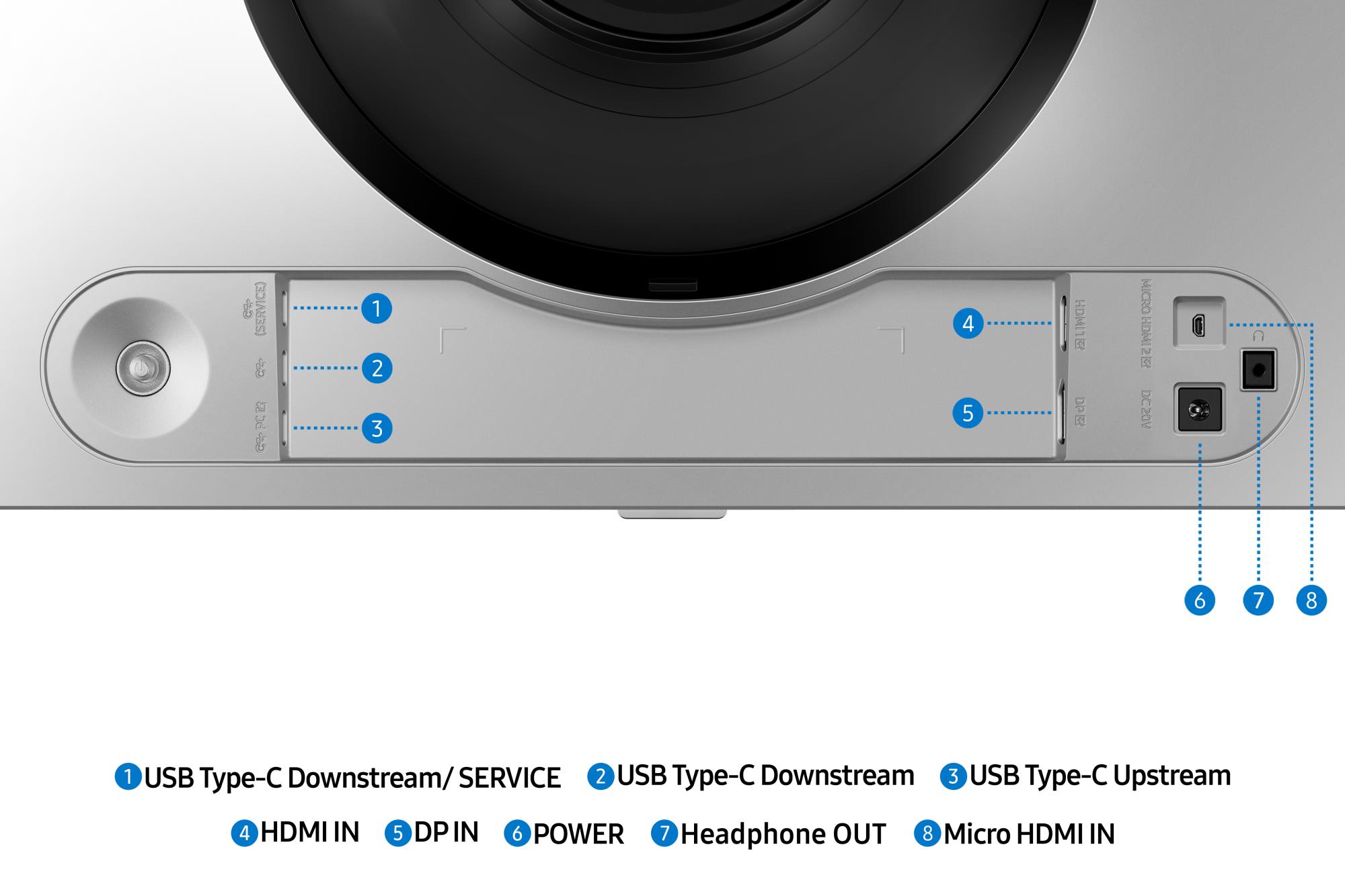 892cbbf3-a4d9-43d7-a2e8-b70b8a0caf60 Monitorius Samsung Odyssey G9 G91SD, šoninis vaizdas su VESA tvirtinimu