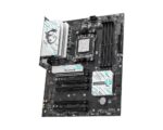 Motininė plokštė MSI B840 GAMING PLUS WIFI, viršutinė pusė su jungtimis ir lizdais