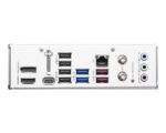 Motininė plokštė MSI B860 GAMING PLUS WIFI, viršutinis kampas, matomi SATA jungtys
