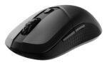 Pelė MSI VERSA 300 WIRELESS, matoma iš šono su RGB apšvietimu