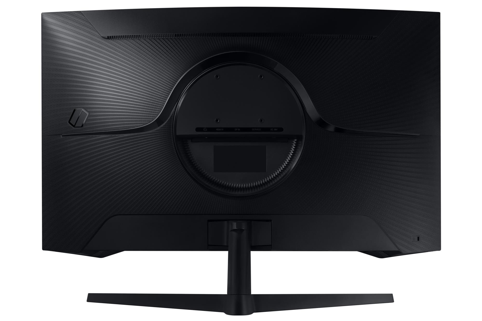 163f8cff-f1b4-426a-9d2d-cbdb97085038 Monitorius Samsung LS32CG552EUXEN, šoninis vaizdas su matomais jungtimis