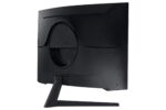 Monitorius Samsung LS32CG552EUXEN, šoninis vaizdas su 32 colių ekranu