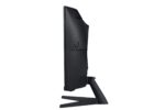 Monitorius Samsung LS32CG552EUXEN, šoninis vaizdas su reguliuojamu stovu