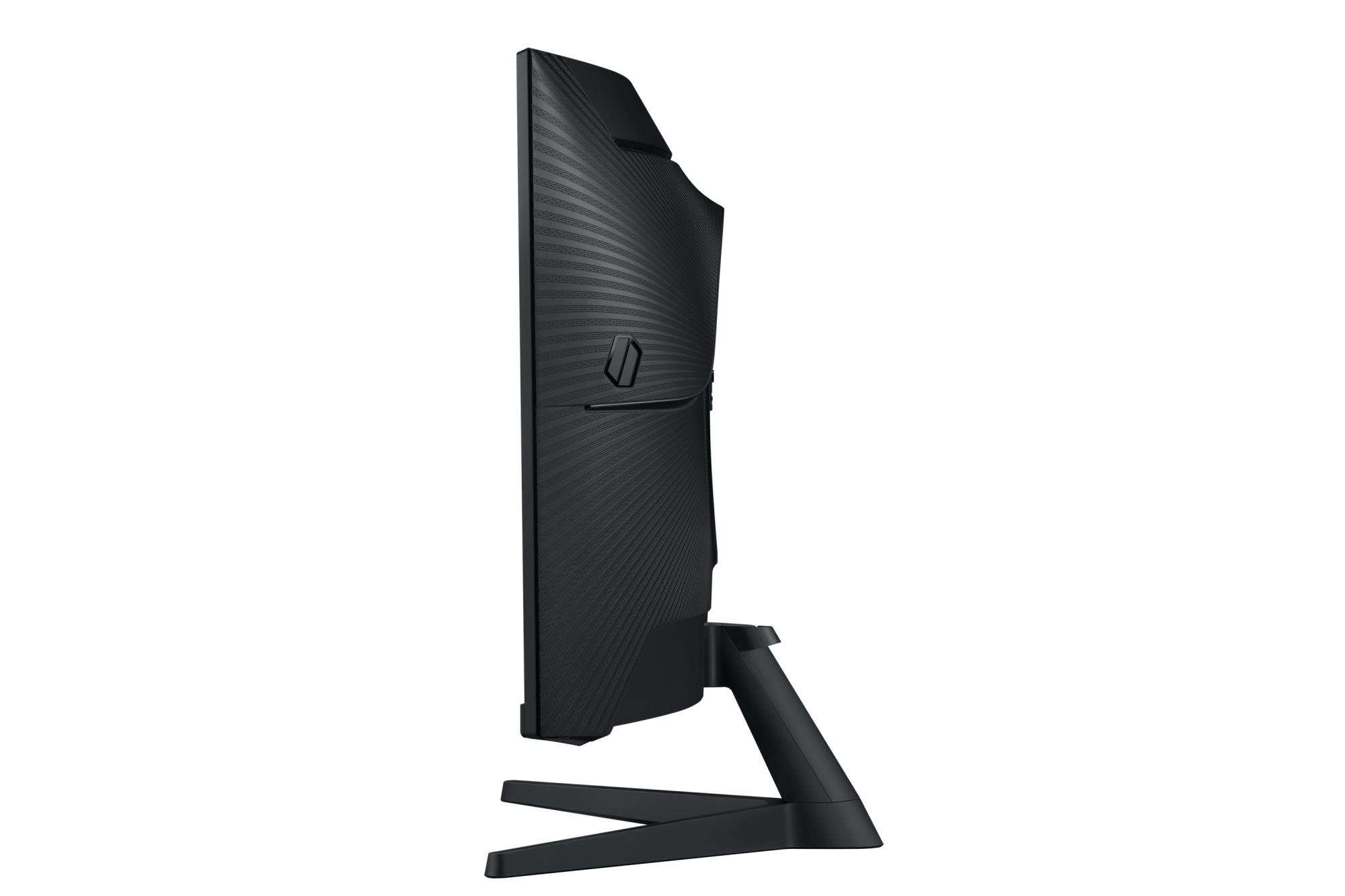 2b89a769-d21a-4337-b6fd-974c57c132e1 Monitorius Samsung LS32CG552EUXEN, šoninis vaizdas su reguliuojamu stovu