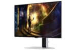 Monitorius Samsung LS27DG610SUXEN, šoninis vaizdas su HDMI ir DisplayPort prievadais