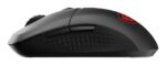 Pelė MSI VERSA 300 WIRELESS, matoma iš šono su RGB apšvietimu