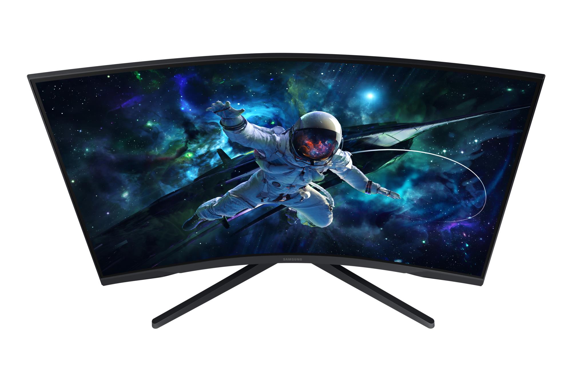 59c1ab00-743a-4092-8c55-d168ba5a9a48 Monitorius Samsung LS32CG552EUXEN, šoninis vaizdas su 32 colių ekranu