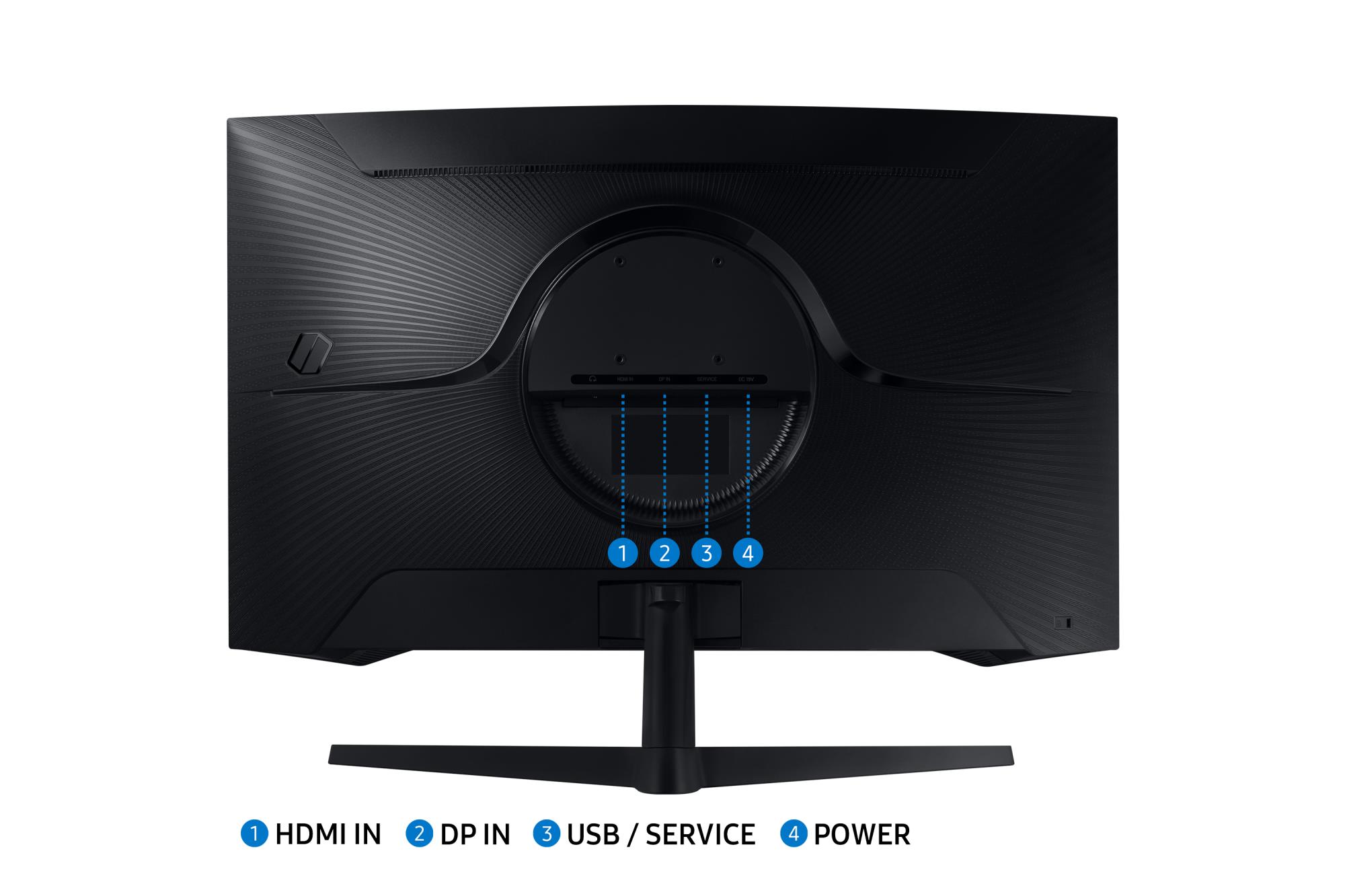 6f4dddfa-170b-47da-8e31-738082b6325e Monitorius Samsung LS32CG552EUXEN, šoninis vaizdas su 165 Hz atnaujinimo dažniu