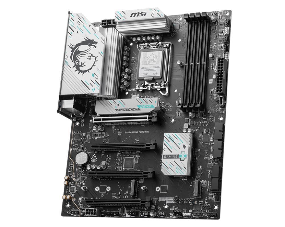 7722711e-e9f4-4fb6-a45e-1b68baa07495 Motininė plokštė MSI B860 GAMING PLUS WIFI su DDR5 atmintimi ir LGA1851 lizdu
