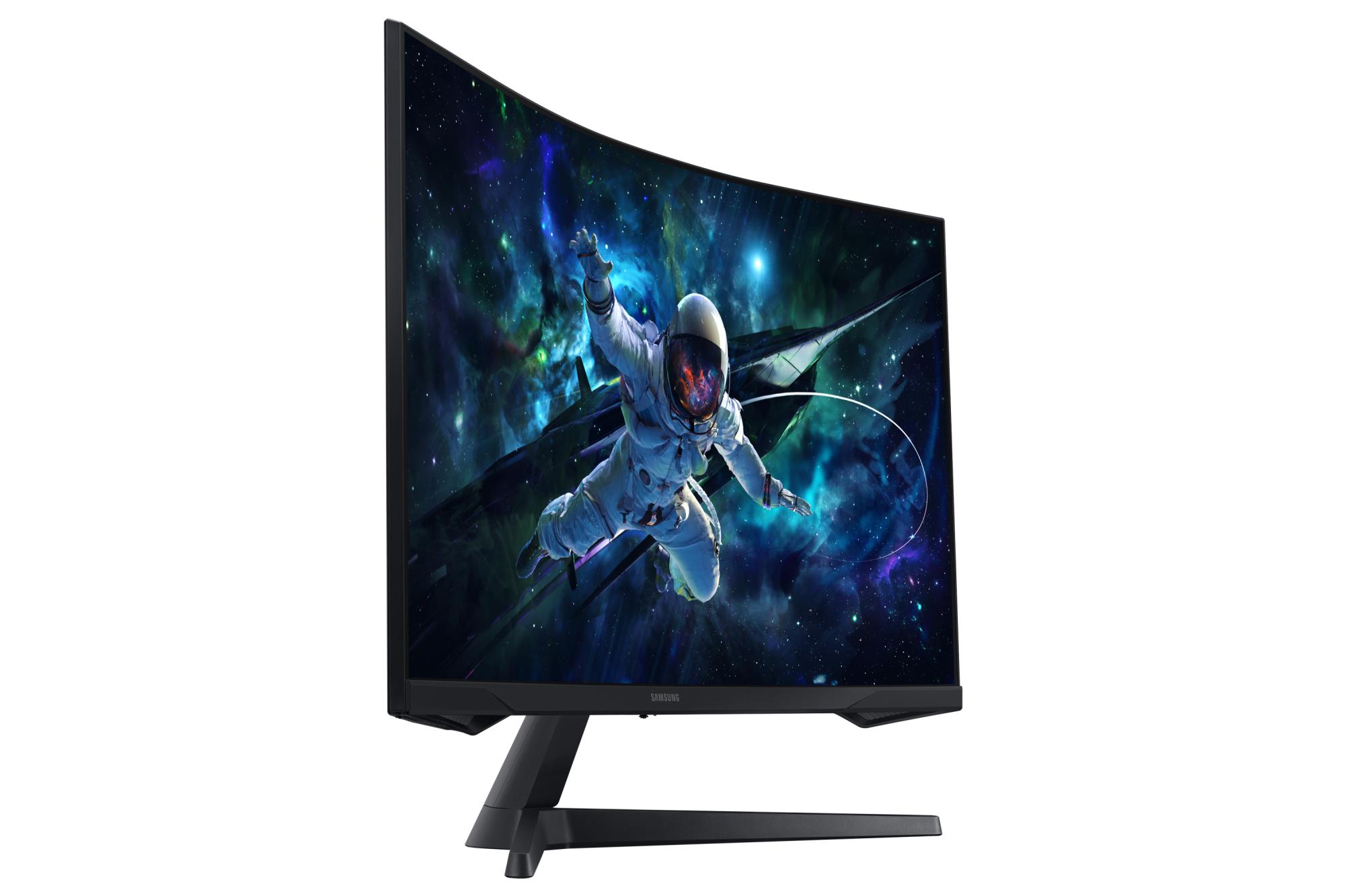 994447b4-dd73-4dec-8005-b4cfb7b6c384 Monitorius Samsung LS32CG552EUXEN, šoninis vaizdas su 165 Hz atnaujinimo dažniu