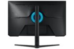 Monitorius Samsung LS32BG700EUXEN, vaizdas iš šono su reguliuojamu stovu