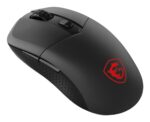 Pelė MSI VERSA 300 WIRELESS, matoma iš šono su RGB apšvietimu