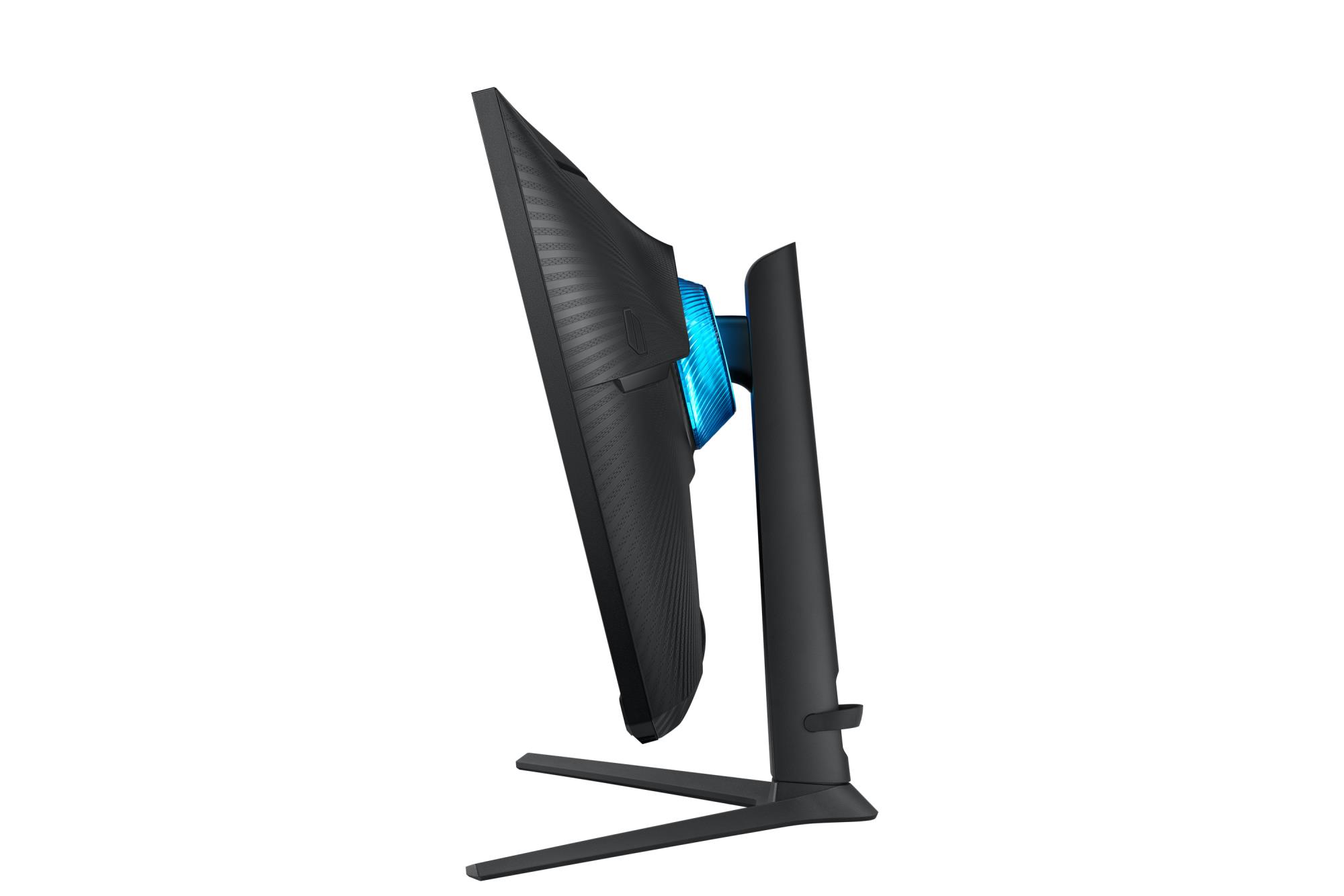 cae6ce87-9055-4299-ad6a-7edd1d3602c2 Monitorius Samsung LS32BG700EUXEN, matomas iš šono, rodo HDMI prievadus