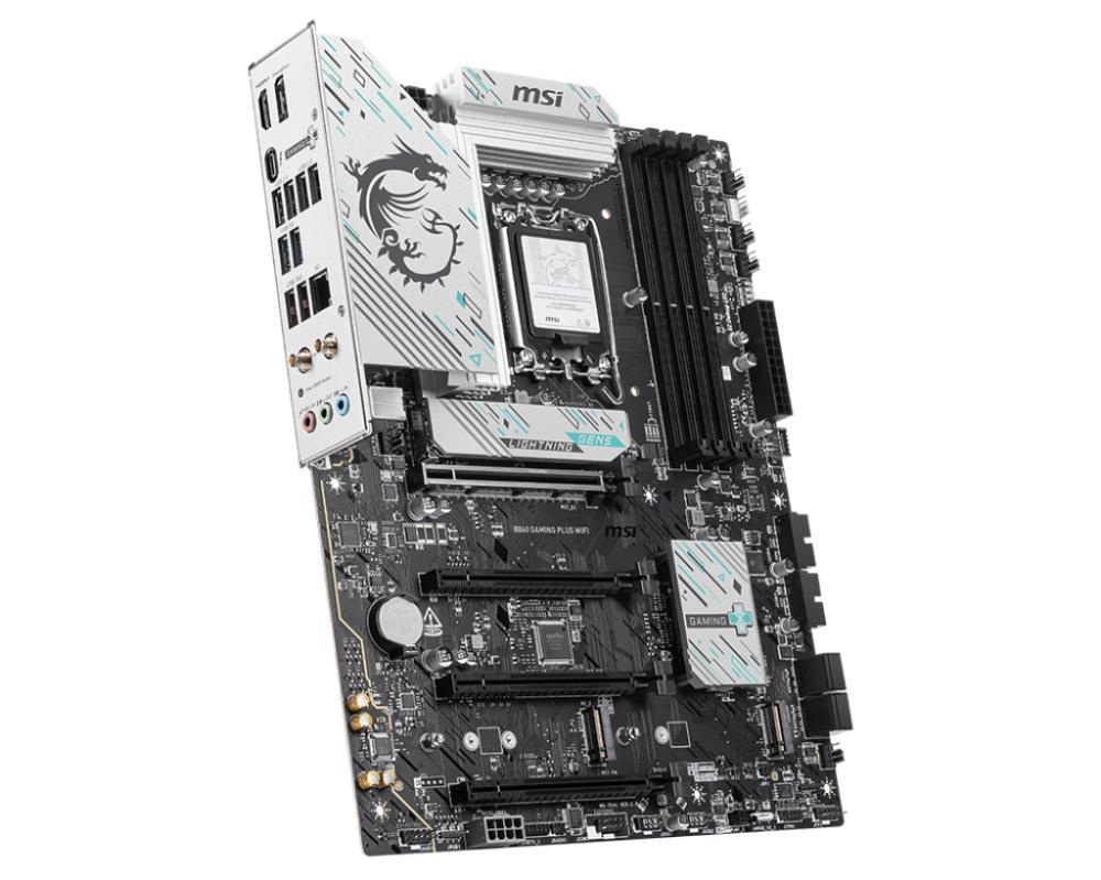 cccae810-403b-4073-9114-70cff2948df9 Motininė plokštė MSI B860 GAMING PLUS WIFI su atidarytu pakuotės dizainu