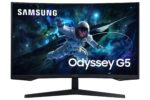 Monitorius Samsung LS32CG552EUXEN, šoninis vaizdas su 165 Hz atnaujinimo dažniu