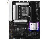 Motininė plokštė ASRock B860 PRO RS WIFI, šoninis vaizdas su jungtimis