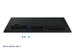 Monitorius Samsung LS24D300GAUXEN, šoninis vaizdas su HDMI prievadu