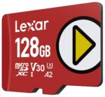 Lexar PLAY microSDXC 128 GB su pakuote ir specifikacijomis
